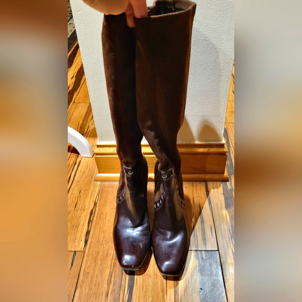 Franco sarto women's L-RAVAGE Faux leather heels boots size: 8.5 style: 29085020